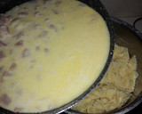 Foto del paso 5 de la receta: Pasta farfalle en salsa blanca con jamón y queso