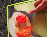 A picture of step 1 of Sweet tomatoes candy.