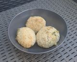 Une image de l'étape 6 de Arrancini chèvre épinard à la friteuse à air.