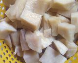 A picture of step 5 of Yam balls and egg into egg.
