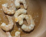 A picture of step 2 of VashBake Shrimp and Grits.