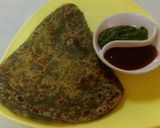 A picture of step 8 of Coriander Paratha.