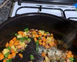 A picture of step 5 of Pineapple fried rice.