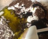 A picture of step 1 of Eggless brownies.