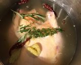 A picture of step 1 of Cold fighting chicken soup.