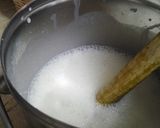 A picture of step 3 of Dahi ki meethi lussi.