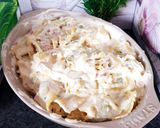 Une image de l'étape 3 de Gratin de raviolis frais et tortellinis sauce mornay 😋#avril.