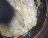 A picture of step 8 of Onunu(Rivers State Delicacy/Pounded Yam)with Turkey Pepper Soup.
