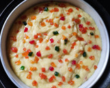 டூட்டி பிரூட்டி கேக் (Tooti frooti cake recipe in tamil) ரெசிபி ஸ்டேப் 4 புகைப்படம்