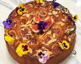 A picture of step 10 of Fig, honey and almond cake.
