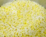 A picture of step 2 of Ven Pongal.