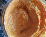 A picture of step 8 of Aloo palak with makhani gravy.