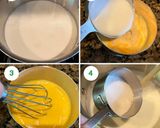 A picture of step 1 of Vanilla Fruit Custard With Mango & Mango Jelly.