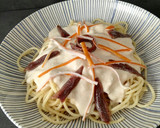 Foto del paso 9 de la receta: Espaguetis con salsa de surimi