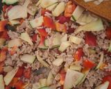 Darált hússal töltött tök és cukkini sok reszelt sajttal 🥂🥂🥂 recept fázis 5 fotója