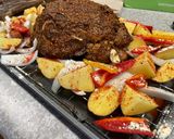 A picture of step 7 of Roasted Garlic Mint Lamb Leg.
