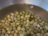Arroz colorido con arvejas secas