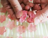 A picture of step 9 of Kanten Wagashi:"Sakura".