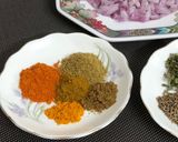 A picture of step 2 of Dahi Bhindi.