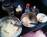A picture of step 1 of Mohan burfi.