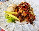 香蒜奶油煎黑虎蝦與干貝的食譜步驟6照片