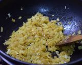 A picture of step 1 of Chapati Roll /Kati roll (with White Chana):.