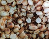 A picture of step 1 of Groundnut chutney/Shengdana chutney.