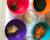 A picture of step 1 of Carrot and dil mini parathas# Rainbow contest# Day 1# 8/6/18.