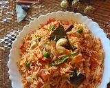 A picture of step 4 of Carrot Pulao.