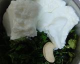 A picture of step 1 of Hadrabadi green chicken.