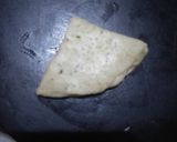 A picture of step 8 of Layered mathri.