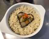 Une image de l'étape 3 de Riz aux épices et parmesan cœur de petits légumes.