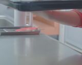 A picture of step 9 of PARISIAN MACARONS (chocolate macarons).
