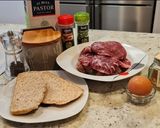 Foto del paso 1 de la receta: Albóndigas de carrillera ibérica en salsa de queso, berenjena y calabacín