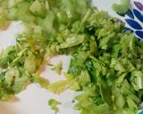 A picture of step 2 of Easter Ham Salad.