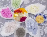 Hình bước làm 5 của món Chè khúc bạch trái cây