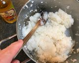 A picture of step 1 of Teriyaki Salmon Onigiri (Japanese Rice Cakes).