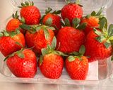 A picture of step 1 of Strawberry Salsa.