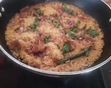 A picture of step 3 of Yakhani pulao.