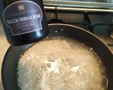 A picture of step 3 of Pumpkin Risotto with Prosecco and Crispy Skin Chips.