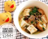 Foto langkah ke 4 dari resep Mpasi Tumis Ati Ayam Tahu 12m+.