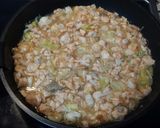 Foto del paso 4 de la receta Crepes de salmón, langostinos y espinacas