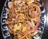 A picture of step 6 of Chilli Onion Rings or Laccha onion.