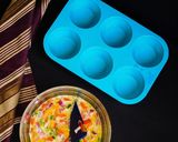 A picture of step 5 of Egg Omelette Muffins #bakingforkids.