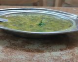 A picture of step 4 of Rajasthani methi ni bhaji.