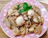 沙茶炒金針菇小章魚的食譜步驟4照片