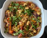 A picture of step 3 of Cashew cabbage.