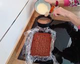 A picture of step 3 of Chocolate Tres Leches Cake.
