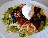 Foto del paso 4 de la receta: Tallarines con burrata y pesto de espinacas