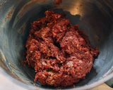 A picture of step 5 of Chinese beef dumplings.